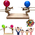 Miniatyrbillede 1 af 5: Håndlavede Træ Fægtepuppetikker - 2024 Ny Pop Ballonen Spil