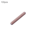 Miniatyrbilde 1 av 3: 100 stk. 6/8/10 mm Tredybler Rillede Solid Konstruksjon Trebearbeiding Massivt Tre Fasfasede Runde Sporede Plugger for Håndverk Mengxi 6mm