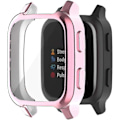 Miniatyrbillede 3 af 5: Urkasse til Garmin Venu SQ Beskyttende kofanger med indbygget skærmbeskytter i hærdet glas, hårdt beskyttende etui Pink