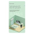 Miniatyrbillede 2 af 5: Clip-on Ventilator USB Opladning Udendørs Bærbar Studenterkollegium Roterende Støjsvag 3-Hastigheds Justerbar Ventilator til Soveværelse Kontor, A