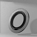 Miniatyrbilde 2 av 4: Magnetisk Telefonringholder Roterbar Metallringgrep For iPhone 12 13 14 Serien Black