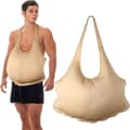 Tomtedräkt Män Unisex Vadderad Mage Fyllning Tomtemage Dräkt för Jul Halloween Cosplay