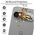 Miniatyrbild 6 av 6: Google Pixel 9 Pro Kamera Linsskydd Härdat Glas 0,2mm Transparent