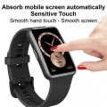Miniatyrbild 5 av 6: Apple Watch 7/8 45mm Heltäckande 3D Härdat Glas Skärmskydd 0,3mm Transparent