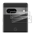 Pikkukuva 1 / 6: Google Pixel 7a Kamera Linsskydd Härdat Glas 0,2mm Transparent