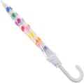 Kupolformat bubbelparaply för barn med färgglada prickar för åldrarna 2-5