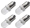 12 stk BA9S LED-pære 240V AC/DC erstatning for indikatorlys, hvit