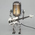 Miniatyrbild 2 av 5: 【PP】Retro Style Vintage Microphone Robot Desk Lamp, Vintage Microphone Robot Touch Dimmer Table Lamp