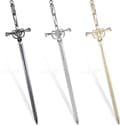3-pack brevöppnare, svärd för (svart guld silver)