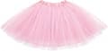 4-lags Tutu Fluffy Danse Ballet Bobleskørt, Lyserøde Nederdele