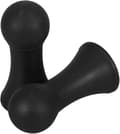 2 st paraplystångslock ersättning 14 mm svart plast miniatyrspets