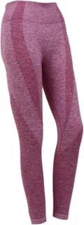 Sømløse højtaljede yogaleggings til kvinder M Pink til løb