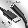 Miniatyrbillede 4 af 5: USB C til 3,5 mm hovedtelefonstikadapter, USB Type C lydstikadapter med DAC, Type C til digitale lydhovedtelefoner