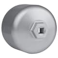 Miniatyrbillede 1 af 5: 86 mm aluminium patronfilterhus nøglehætte til- (Sølv)