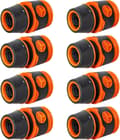 8 Pieces Hose Connector 1/2\" Quick Connector for Hose, Garden Hose Quick Connect Set, Hose Start Quick Connect Ends