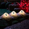 Miniatyrbild 5 av 6: Halloween Outdoor Decorations, White Ghost Garden Decorations with Light-up Design (3-pack), Halloween Yard Decorations