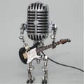 Miniatyrbild 5 av 5: 【PP】Retro Style Vintage Microphone Robot Desk Lamp, Vintage Microphone Robot Touch Dimmer Table Lamp