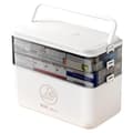 Medicine Storage Box with Handle, Portable 3-Layer Medicine Box First Aid Kit with Lid, Multi-Compartment Medicine Storage Box