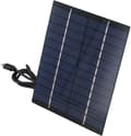 Miniatyrbilde 4 av 6: Type C utgang sikkerhetskamera lading, 1M 2W 12V polykrystallinsk solcellepanel med kabel