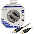 Miniatyrbillede 4 af 4: USB 2.0 kabel Type A han - Type A han 2m Grå