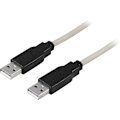 Miniatyrbillede 3 af 3: USB 2.0-kabel Type A han, Type A han 3m Grå