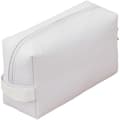 Cotton toiletry bag with large capacity - White, versatile, 23 x 9 x 14 cm
