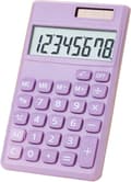 Basic Calculator, Cute Pocket Size Mini Calculator for School, Office, Home (Purple)