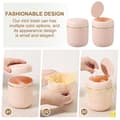 Miniatyrbild 3 av 4: Light Luxury Press-Type Desktop Trash Can, Creative Small Coffee Table Office Living Room Study Room with Lid Trash Can Pink