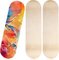 3-pack tomma skateboarddäck 7-lagers lönnmålning konst DIY size_name Orange