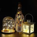 Miniatyrbillede 2 af 5: 12 st flasklampor, korklampor för vinflaskor, 2 m 20 LED-lampor-FM-