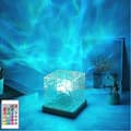 Miniatyrbild 1 av 5: Celestial Lamp, Northern Lights Cube Lamp, 16 Colors Wave With Remote Control, Rechargeable(FMY)
