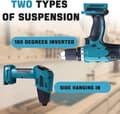 Miniatyrbild 4 av 5: 5-pack Wall Mounted Tool Holder for Makita 14.4V 18V Power Tools, ABS and PC Storage Rack for Garage Workshop, Blue