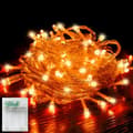 Orange Halloween-lyskæde, 3M 20 LED efterårslyskæde, orange LED til Halloween-dekorationer
