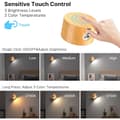 Miniatyrbild 3 av 5: 【PP】Indoor Wall Lamp, USB Charging, 3 Colors & 3 Brightness Levels, 360° Rotatable Touch Control Wireless Wall Light