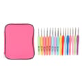 16-piece Crochet Hook Set with Ergonomic Design, Hand-polished Crochet Hooks with Case, DIY Hand Knitting Tools for Beginners
