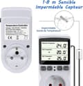 Miniatyrbillede 5 af 5: Termostatudtag, digital programmerbar timer med sonde, drivhusvarmer akvarium