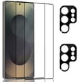 2-pack Samsung S25 Ultra Screen Protector & 2-pack Lens Protector - Tempered Glass 9H - Super Quality 3D