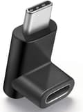 Miniatyrbillede 3 af 5: 2 stk USB-C Type C han til hun adapter 90 graders vinklet opad
