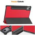Miniatyrbillede 4 af 5: Etui til Lenovo Idea Tab Pro Anti-Drop Læderstativ Tablet Cover Multicolor Rød Multicolor Red