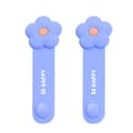 Miniatyrbild 3 av 5: Blue Silicone Cable Organizer Headphone Cord Winder for Cable Storage 2 Pcs [DB]