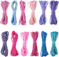 12 st 48 m pärlband i polyester 2 mm färgglad spandex