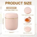 Miniatyrbild 1 av 4: Light Luxury Press-Type Desktop Trash Can, Creative Small Coffee Table Office Living Room Study Room with Lid Trash Can Pink
