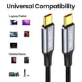 Miniatyrbilde 3 av 8: USB C Hurtigladekabel Type-C Datakabel Grønn 1m Green 1m