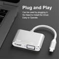 Pikkukuva 4 / 5: USB C - HDMI VGA -sovitin, 2 in 1 Type C - HDMI 4K, VGA 1080P Co
