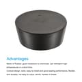 Miniatyrbilde 4 av 4: Konisk gummipropp 75 mm til 90 mm solide reagensrørpropper svart for laboratorium hjemme size_name M4