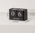 Miniatyrbilde 4 av 5: Svart Nyeste Vintage Trekalender, Tre Evighetskalender w