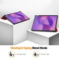 Miniatyrbillede 5 af 5: Etui til Lenovo Idea Tab Pro Anti-Drop Læderstativ Tablet Cover Multicolor Rød Multicolor Red