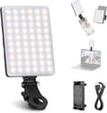 Selfie Light Includes Mobile Phone Clip 60 LED 3 Light Settings Portable Clip Light for Phones and Computers USB Rechargeable Compact