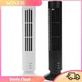 Miniatyrbillede 1 af 6: Bærbar luftkøler, bladløs vertikal ventilator, USB-bordventilator, minikøletårn, sort