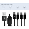 Miniatyrbillede 3 af 5: Multifunktionel 4-i-1 USB-C-splitter med hurtigopladning og 4 Type-C-hanstik